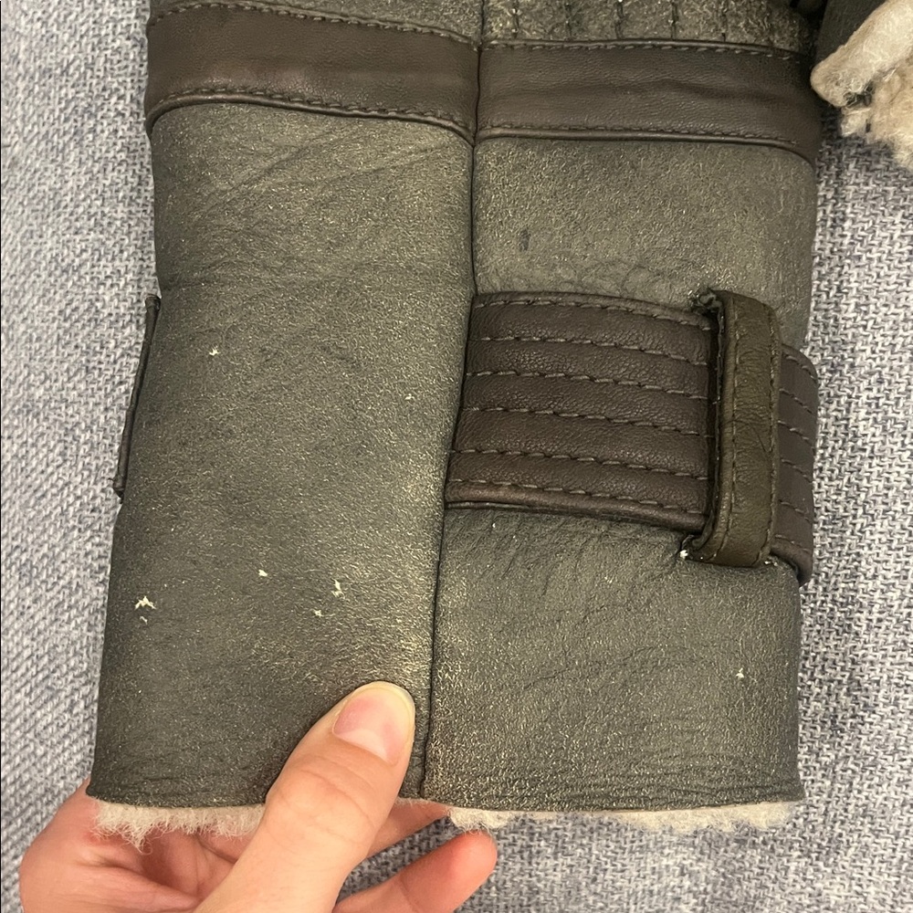 Shearling Lined Leather Jacket - image 6